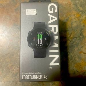 Garmin forerunner 45. GPS running watch with Garmin coach.
